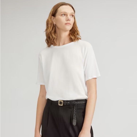 Everlane Tops - Everlane The Air Oversized White Crew Tee